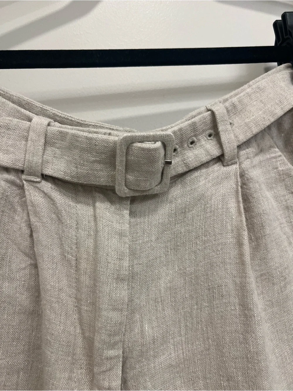 & Other Stories Linen-Blend High-Waist Shorts with belt & matching top available
